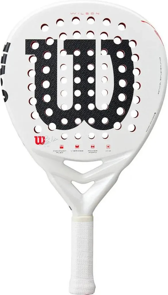 Raquette Padel Wilson Bela LS V3 Argent 2 pour Matchs de Compétition