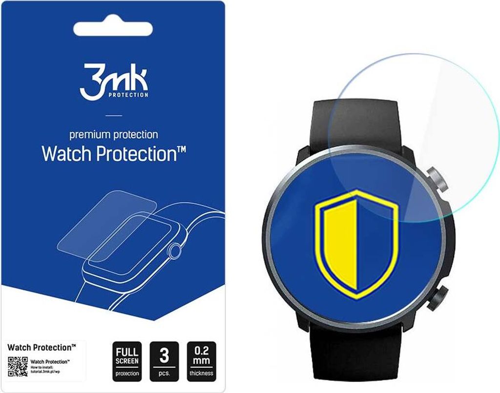3mk Display Hybridglas Watch Protection für Mibro A1 0,2mm (3 Stück)