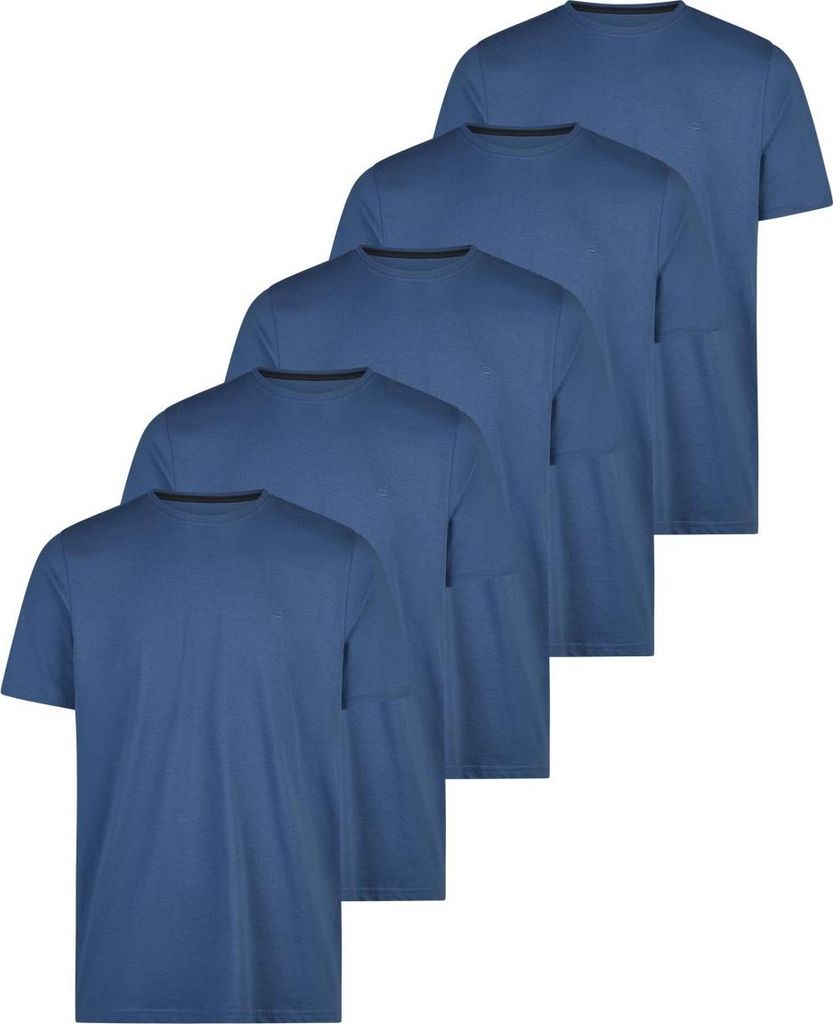 Redmond 5er Pack Basic T-Shirt Weiches Material für hohen Komfort, Vielseitiges Basic für jeden Tag, Klassischer Schnitt mit guter Passform