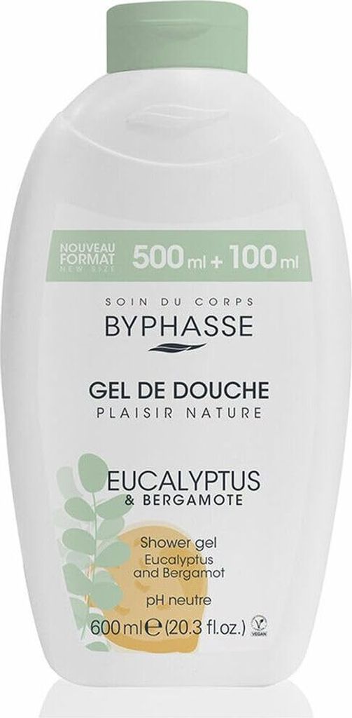Byphasse Eucalyptus y Bergamote Gel De Ducha 600ml