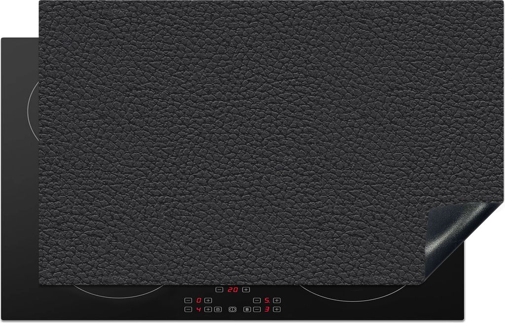 KitchenYeah Herdabdeckplatte Leder - Textur - Tierhaut , 83x51cm, Küche Deko, Glaskeramikkochfeld Herdabdeckung, Abdeckplatte fùr Kochfeld