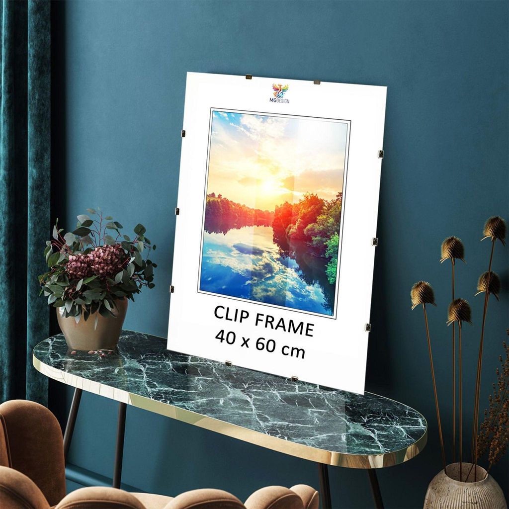 MG Design Cliprahmen 40 x 60 cm - rahmenloser Bilderrahmen Produktbild 