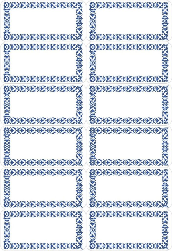 HERMA 3742 Haushalts-Etiketten Blaue Bordre(S) Immagine del prodotto 