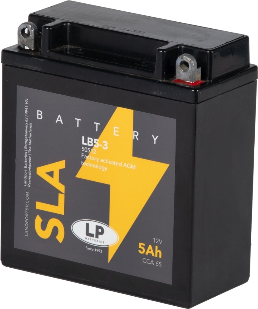 LANDPORT YB5L-B Motorrad Gel Batterie 12V 5Ah 50512 Produktbild 