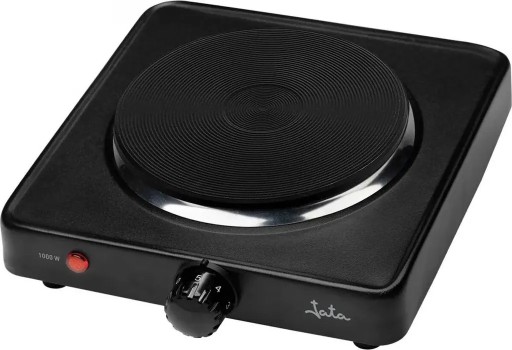 Réchaud Électrique JATA JECE1251 Noir 1000W - Plaque de Cuisson Unique