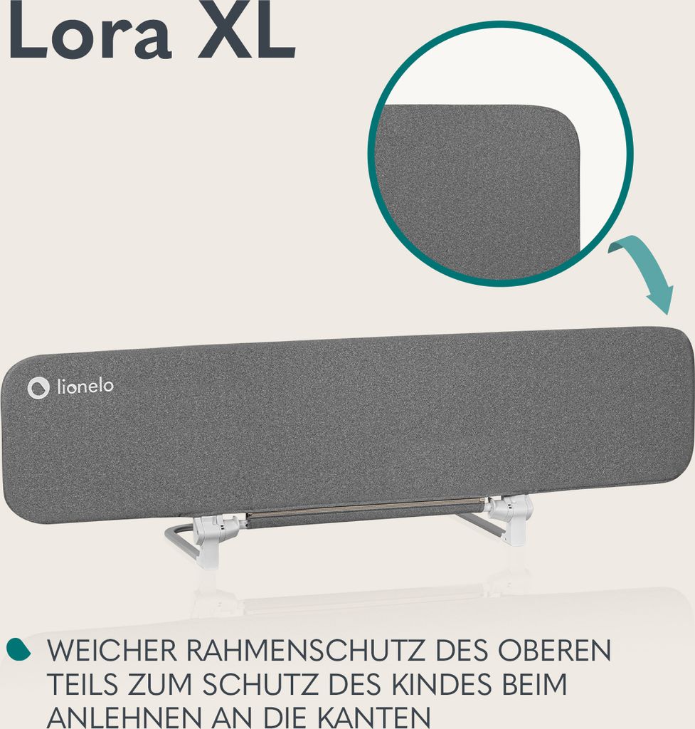 Lionelo Bettschutzgitter LORA XL Set, Einfach und intuitiv Produktbild 5