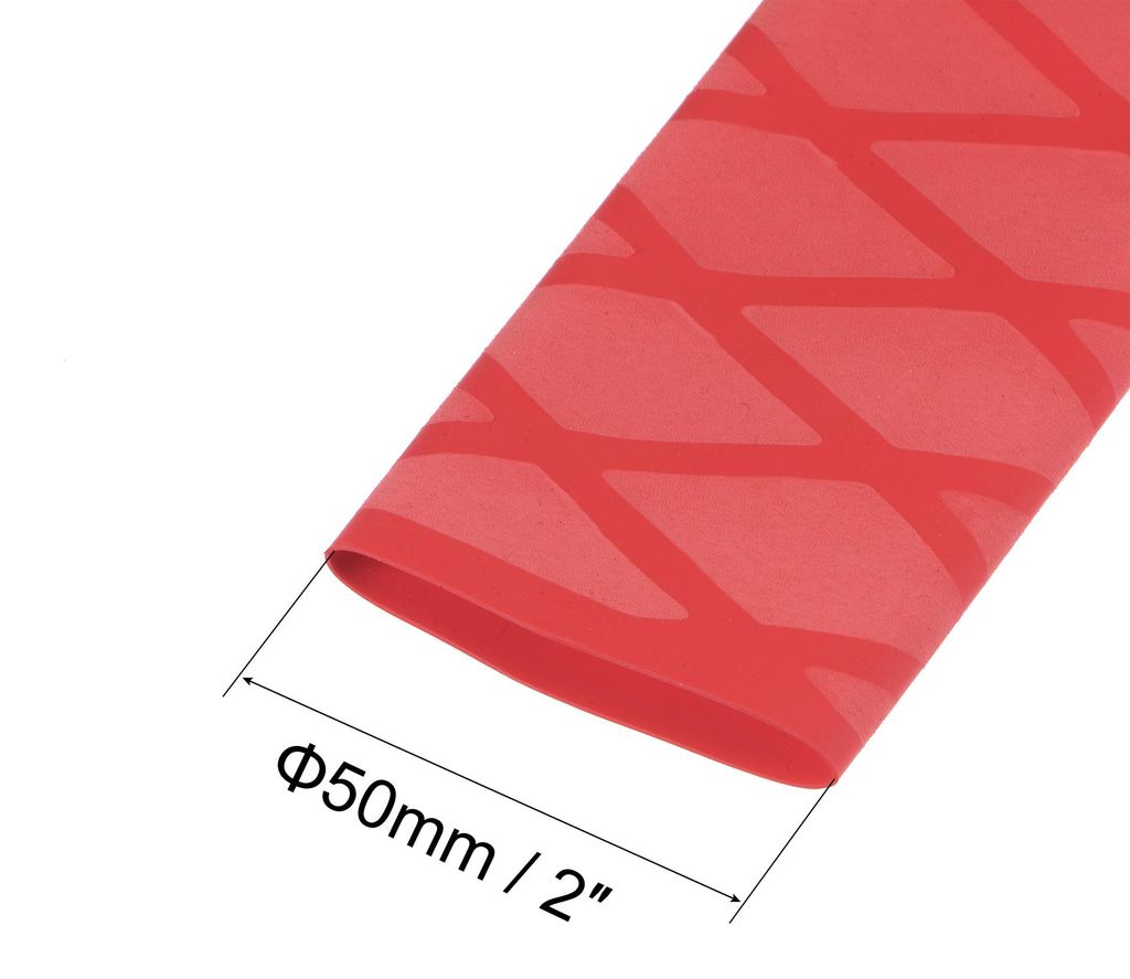 0.5m Lange Schrumpfschlauch 30mm Durchmesser 50mm Flachbreite, Schrumpfverh?ltnis 2:1 Rutschfeste Schrumpfschl?uche mit Maschenmuster Schrumpfschla...
