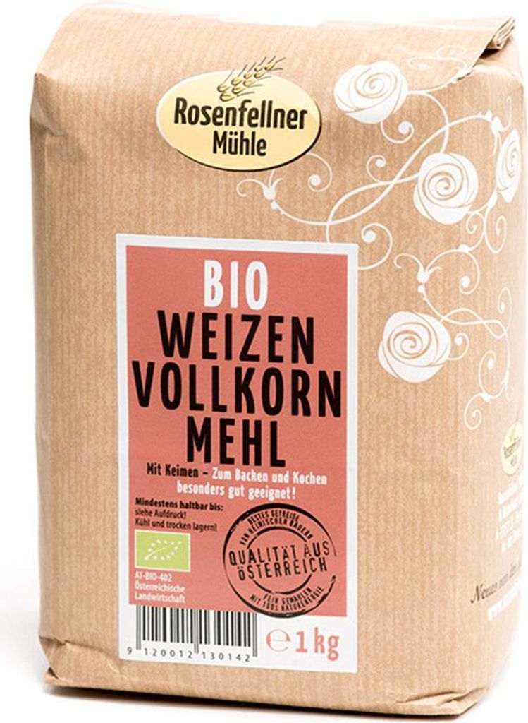 Weizenvollkornmehl 1000g - 10er Vorteilspack von Rosenfellner Mühle