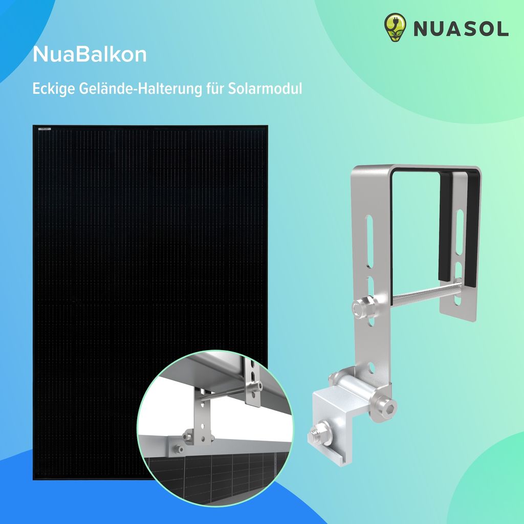 NuaSol -NuaFix balkon terén balkon elektrárny držák solární Obrázek produktu 7