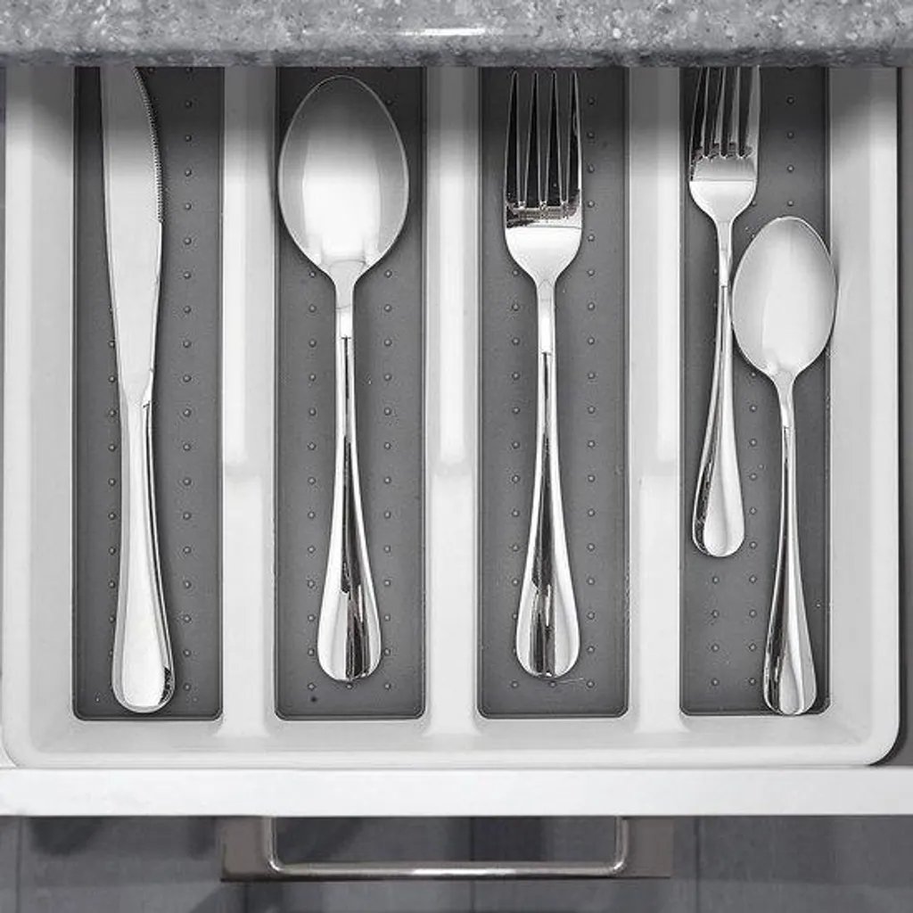 Organiseur de tiroir antidérapant plastique 5 casiers profondeur 47cm