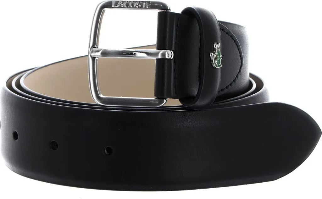 Prezzi Bassi: Cintura Lacoste Elegance 35 Pelle Nera W100 Offerta