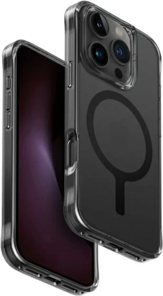 Cover Uniq LifePro Xtreme iPhone 16 Pro MagClick - Grigio Smoke Elegante