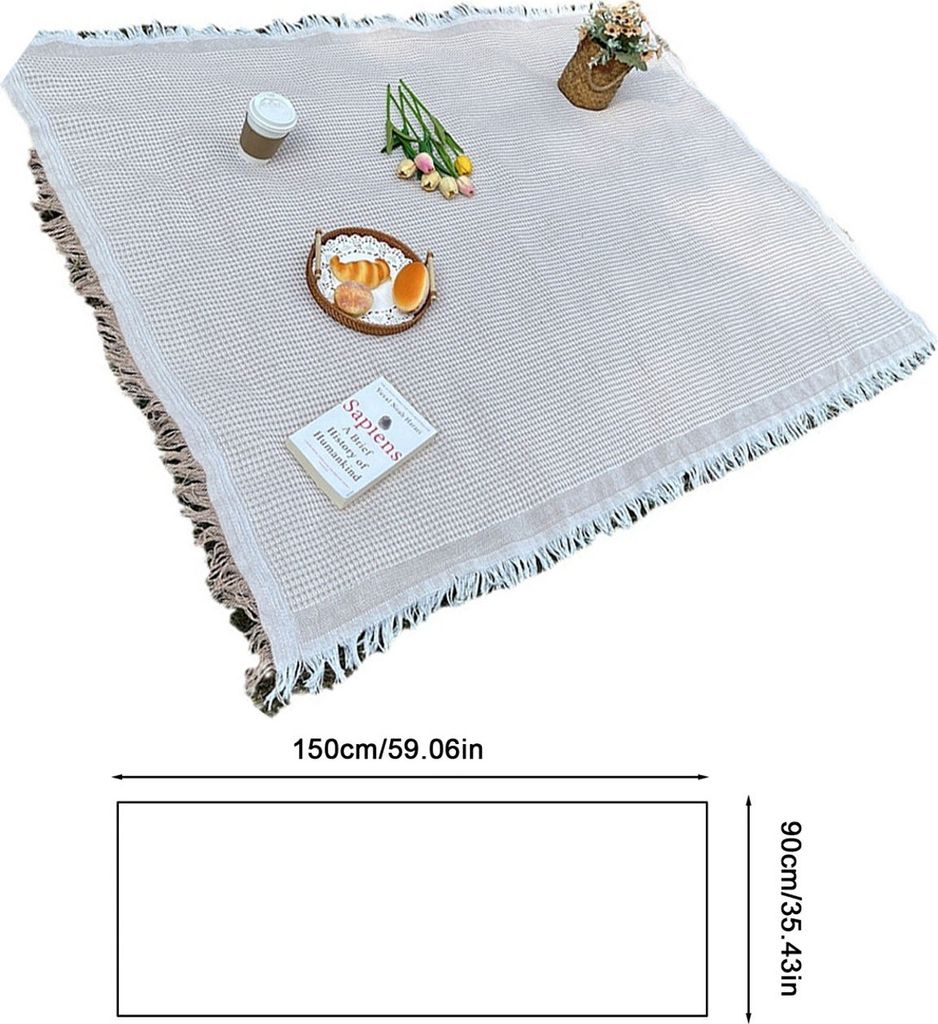 90 x 180cm Picknickmatte, Campingdecke Teppiche Decken Picknickdecke