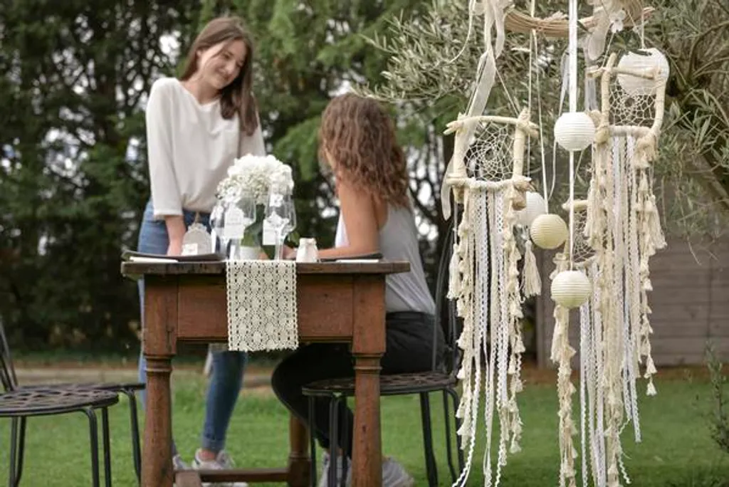 Acchiappasogni Naturale 1 pz - Talismano Artigianale con Piume Vere