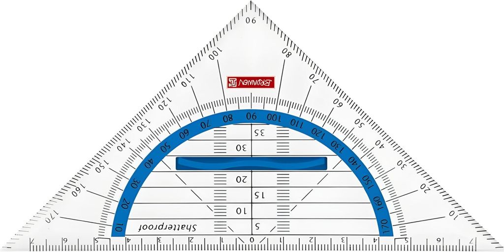 BRUNNEN Geometrie-Dreieck 16cm Griff azur 104975933 Produktbild 