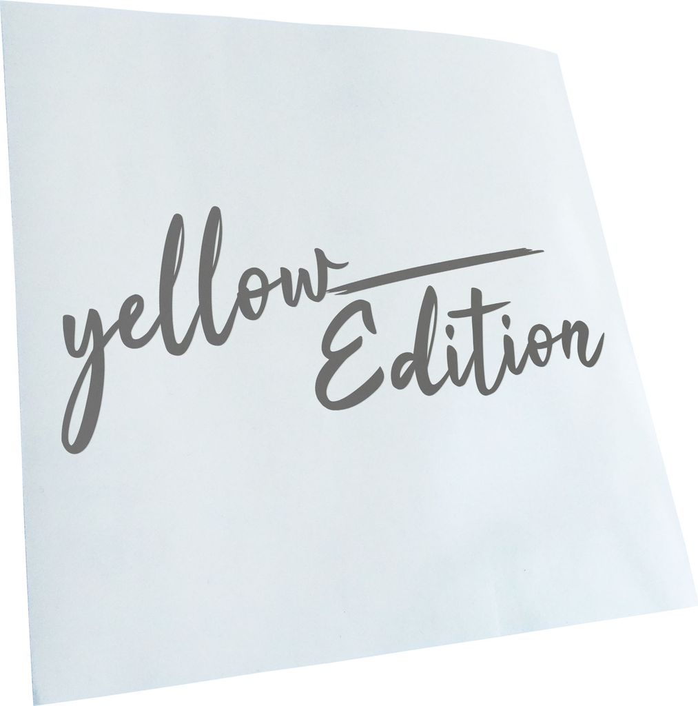 Kiwistar - Autoaufkleber - Yellow Edition Gelb - Schwarz - 20x8cm - Aufkleber für Auto, Laptop, Fahrrad, LKW, Motorrad mehrfarbig JDM Decal Racing