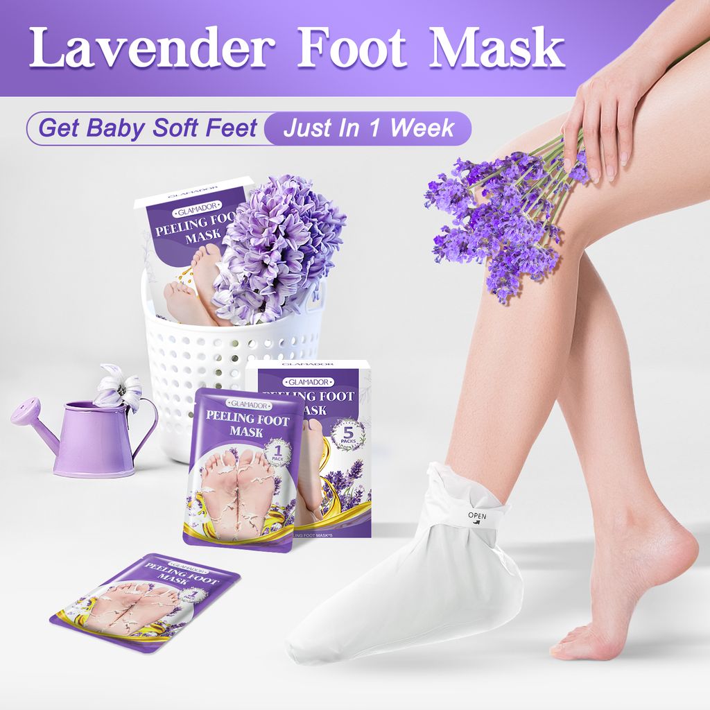 WEILAOK Fußmaske Mit Aloe & Lavendel – 6 Stück, Feuchtigkeitsspendend & Peelingend – Für Weiche, Gepflegte Füße Bei Männern & Frauen