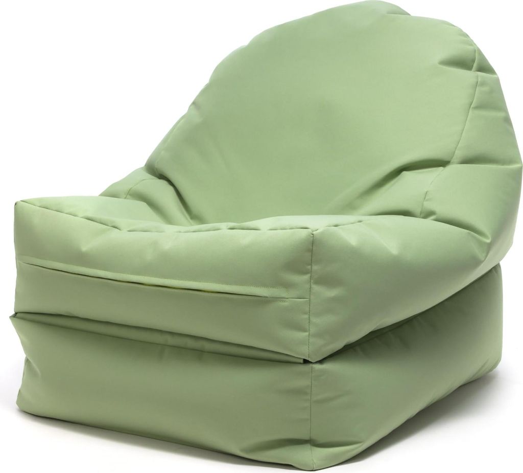 Ecopuf Sitzsack Bean Bag Bodensessel Outdoor 60 x 90 / 175 cm Solaya Pistazie