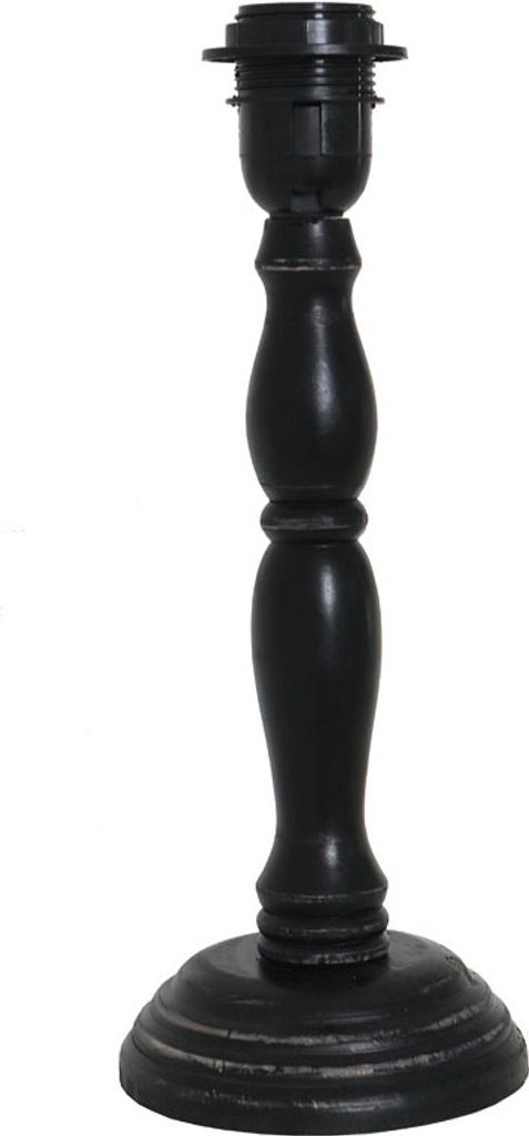 Lampenfuß BLACK schwarz antik verziert Farmhouse Produktbild 