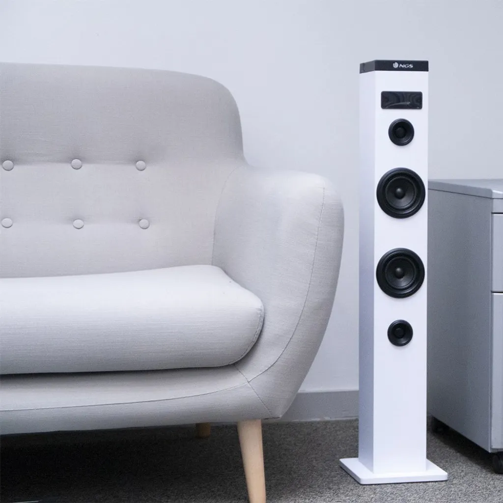 NGS Sky Charm Torre sonora Bluetooth 50W Bianco - 7