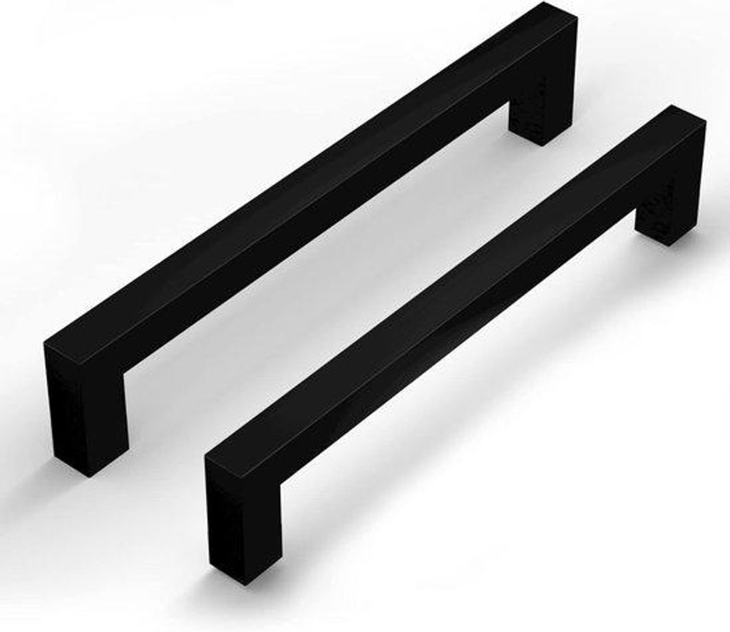 Küchenhaken Schwarz - 160mm Edelstahl - 2 Stücke