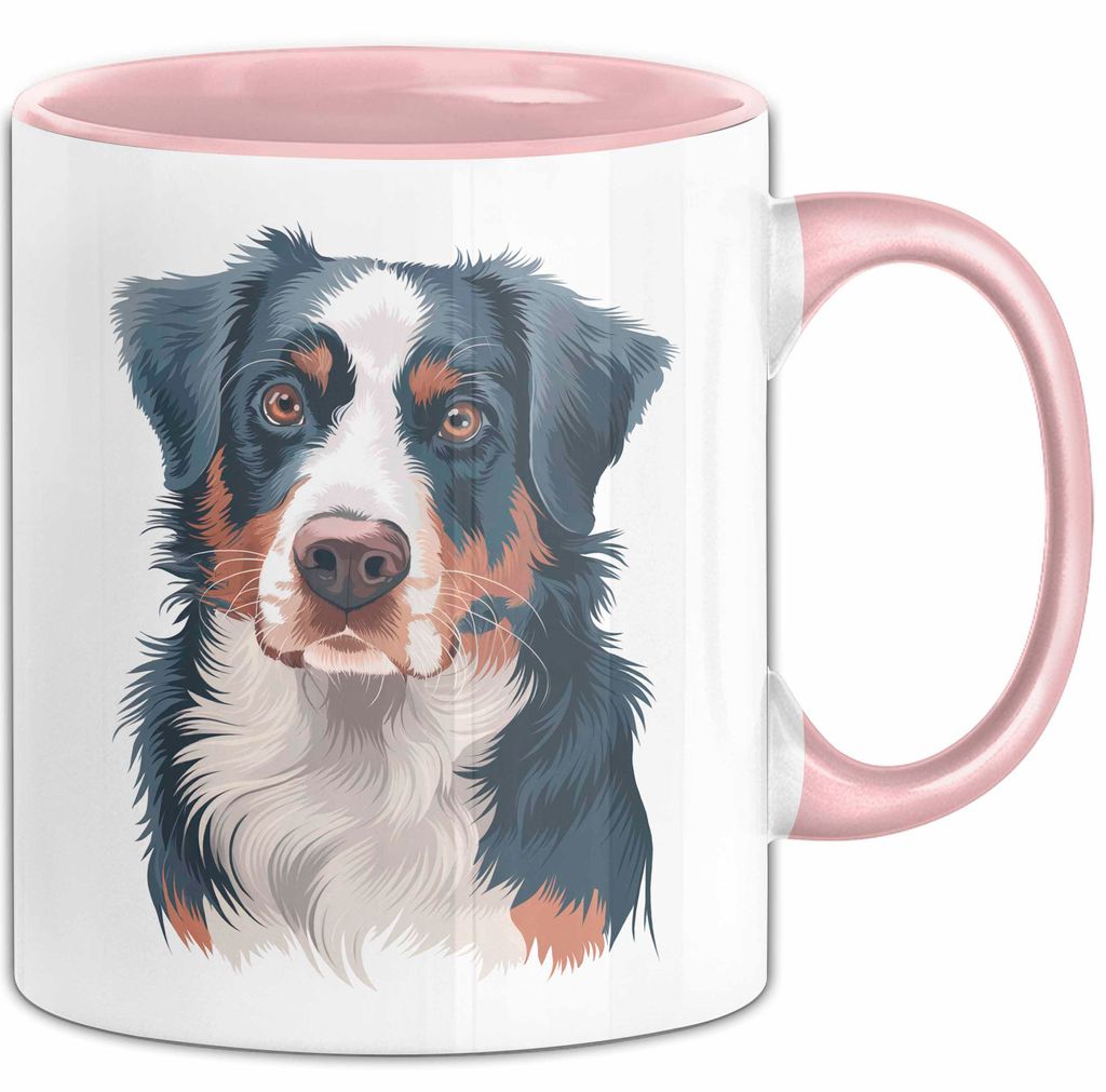 Appenzeller Sennenhund Hund Tasse Geschenk Lustige Geschenkidee Spruch (Rosa)