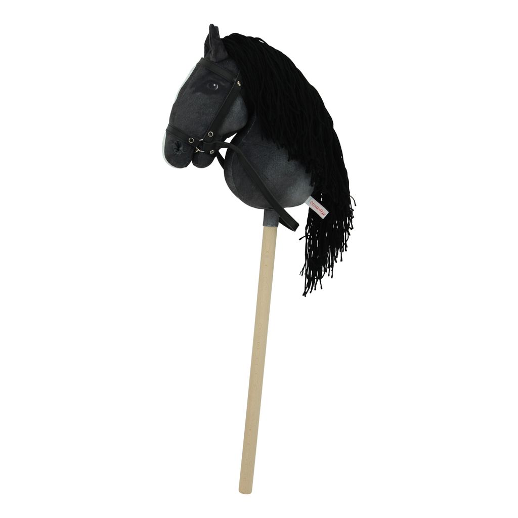 Haasenstrauch Sweety Toys 14224 Hobby Horse schwarz Steckenpferd ohne Rollen für Hobby Horsing Turniere