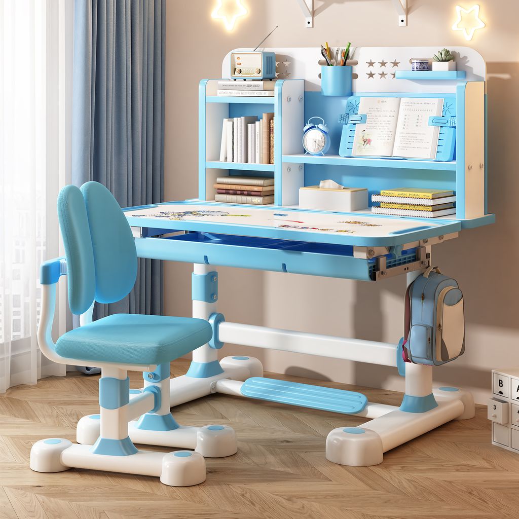 2Pcs/Set Kinder Studie Schreibtisch Stuhl Set, Produktbild 