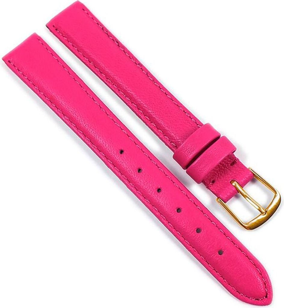 Beach XL Ersatzband Uhrenarmband Kalbsleder Himbeere 21690G, Stegbreite:14mm