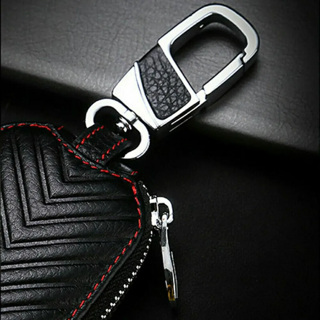 Custodia Chiavi Auto in Pelle con Zip - Protezione Universale Premium