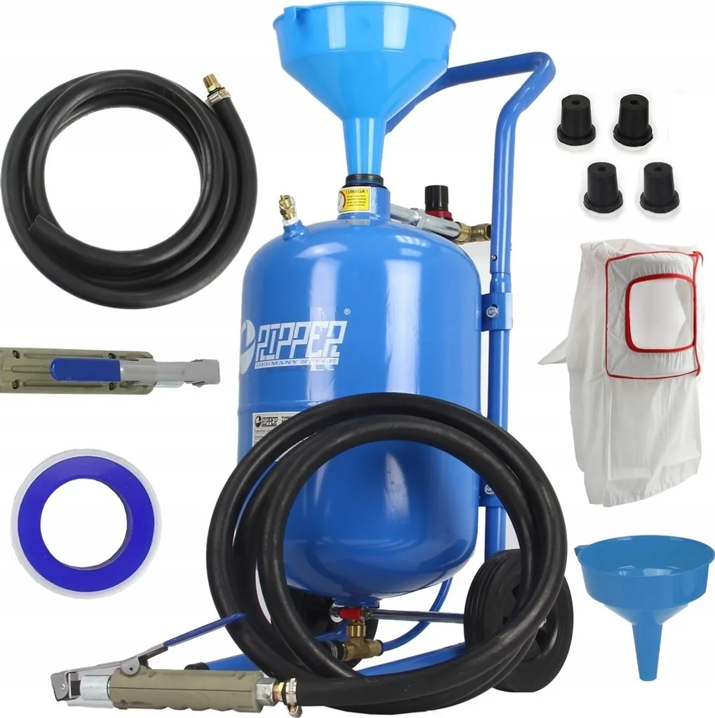 Offerta Sabbiatrice Mobile 19L - Sabbiatrice Professionale con Set Ugelli