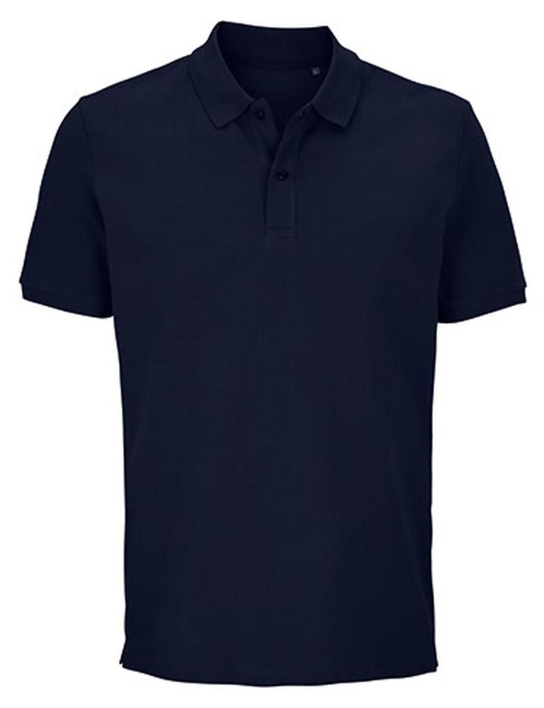 Polohemd Pegase Uni aus Baumwolle mit Rippkragen und Rippbündchen