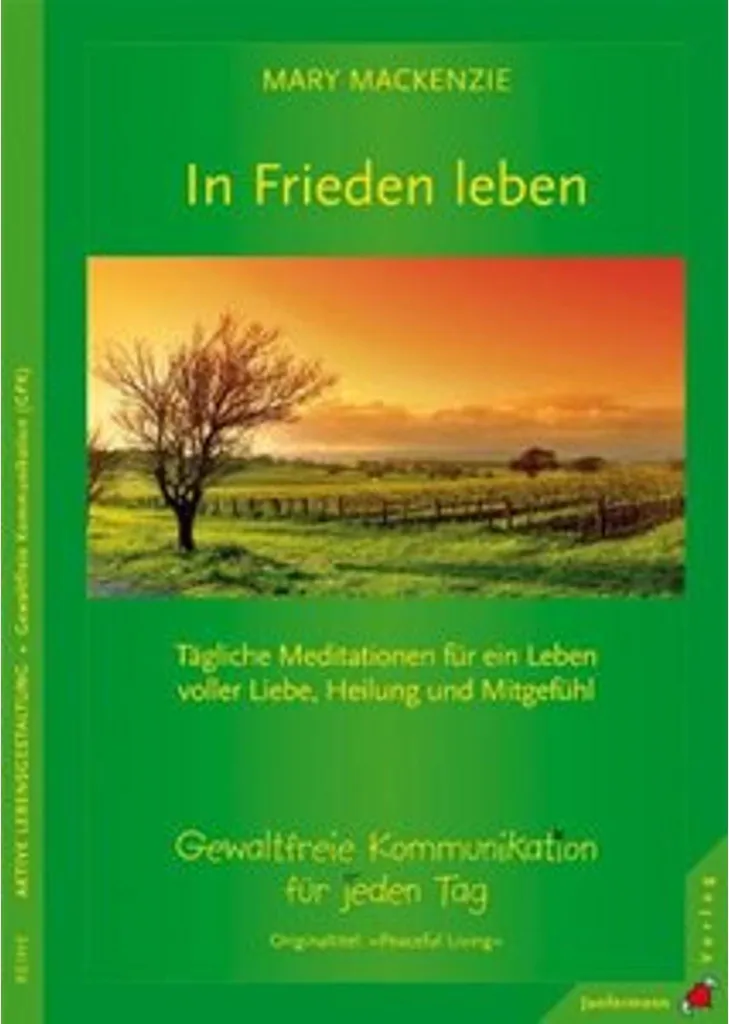 Tableau In Frieden leben - Décoration murale zen en toile 60x90 cm