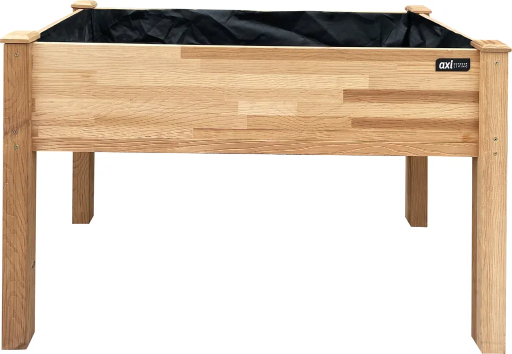Bac à fleurs surélevé 122cm idéal pour cultiver sur balcon et patio - 2