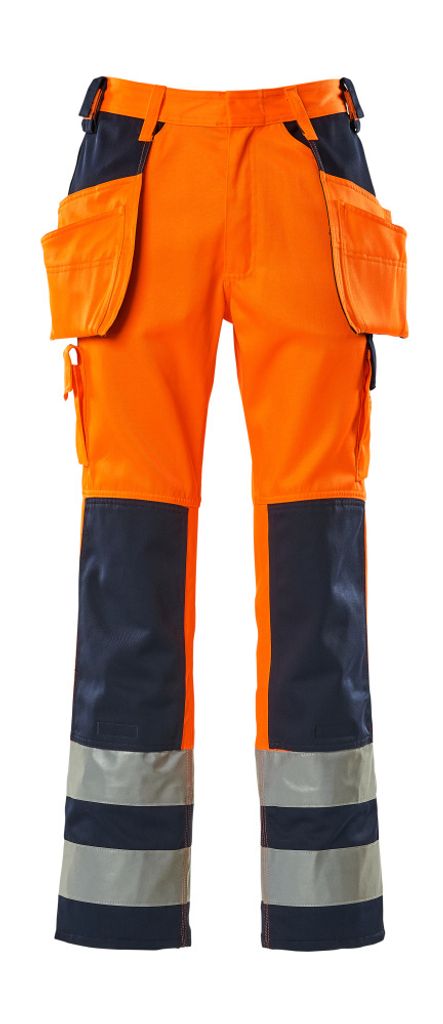 MASCOT Almas Handwerkerhose Größe 90C66, hi-vis orange/marine | Packung (1 Stück)