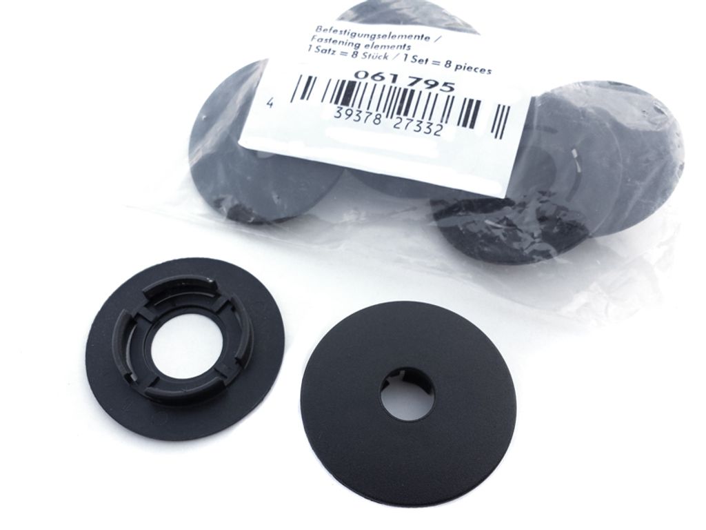 4x fixation ronde par bouton-pression adaptée aux tapis de Image du produit 