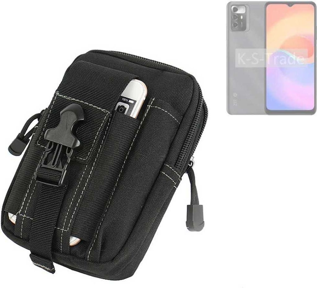 K-S-Trade Gürtel Tasche kompatibel mit ZTE Blade V40 Smart 5G Gürteltasche Holster Schutz Hülle Handy Hülle Smartphone outdoor Handy-Hülle