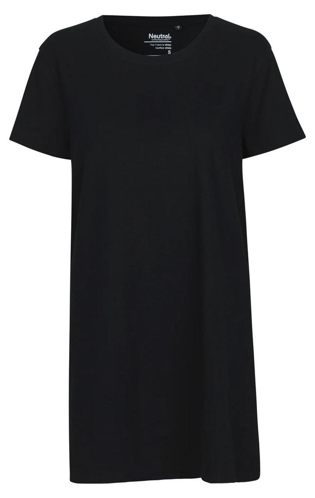 Neutral - T-Shirt für Damen, Lang LT4396 (XS) (Schwarz)