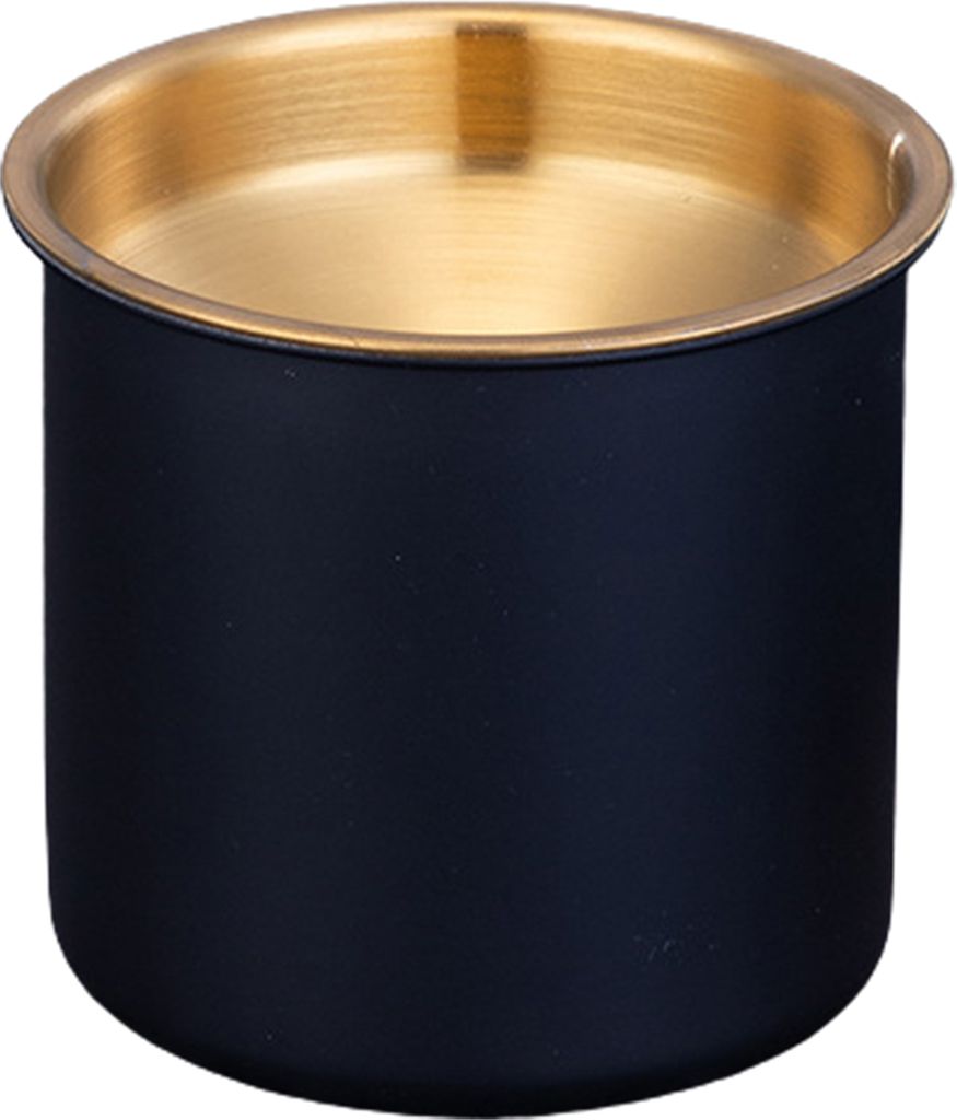 Asche Tablett winddichte rauchlose Edelstahl -Trichter Design Eleganter Tisch Aschenbecher für Zuhause-Schwarz