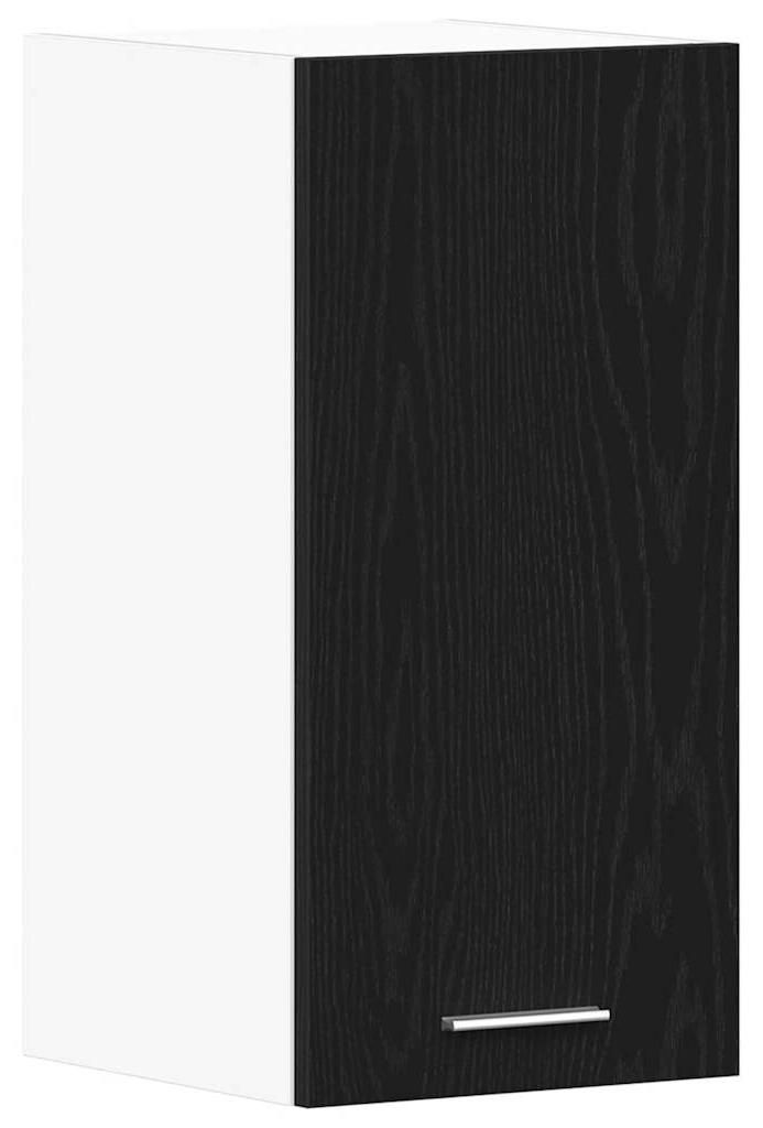 vidaXL Hängeschrank Schwarz Eichen-Optik 30x31x60 cm Holzwerkstoff