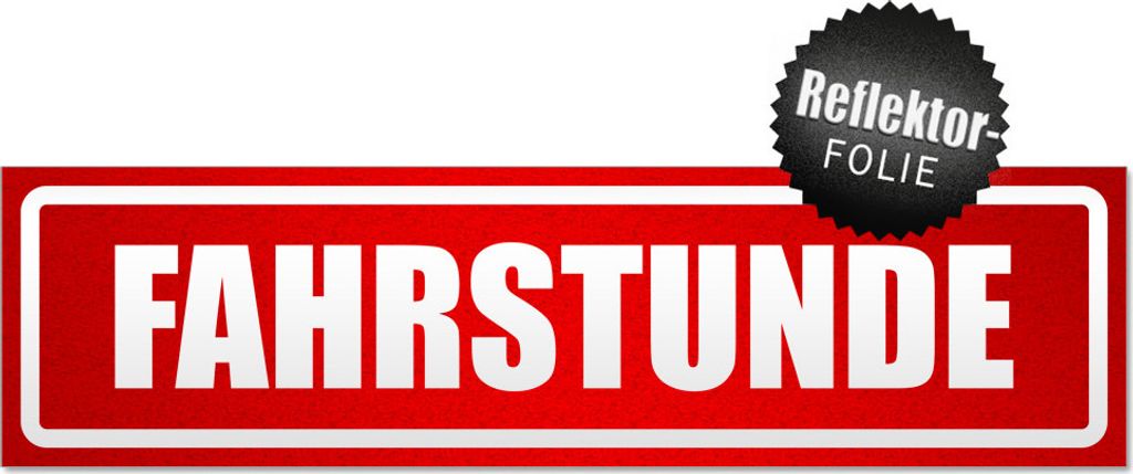 Fahrstunde invertiert Magnetschild Schild magnetisch