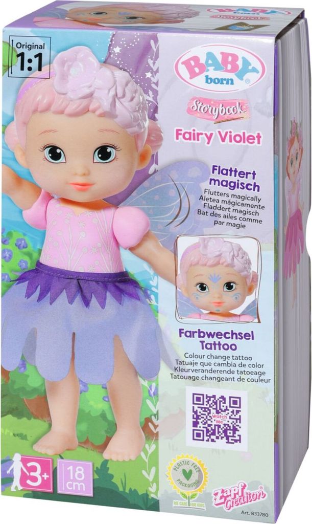 ZAPF Creation BABY born® Storybook Fairy Violet 18cm, Obrázok produktu 