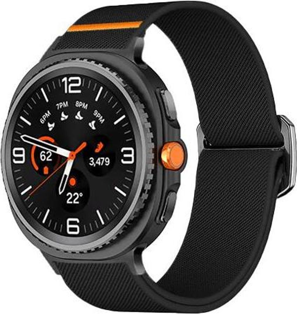 Strap-it Elastisches Nylonband mit Clipverschluss - passend für Samsung Galaxy Watch 8 - 40mm / Galaxy Watch 8 - 44mm / Galaxy Watch 8 Classic (sc...