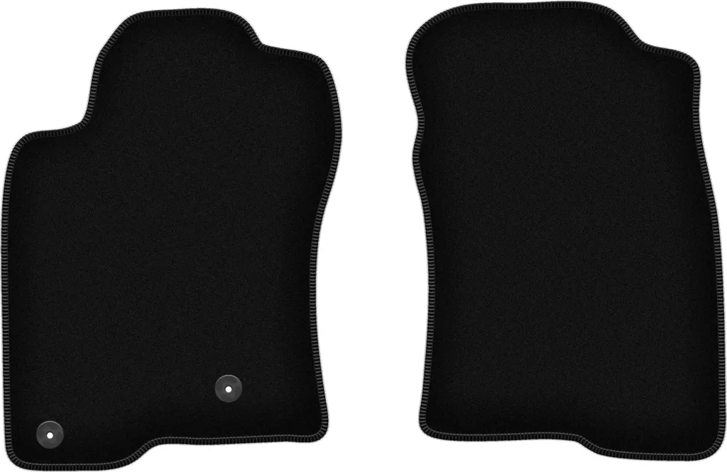 Set Tappetini Anteriori Nero per Toyota Land Cruiser J120 2002-09