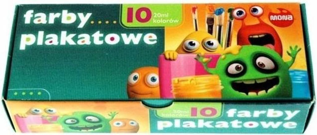 Plakatfarben 10 Farben je 20 ml Intensivfarben