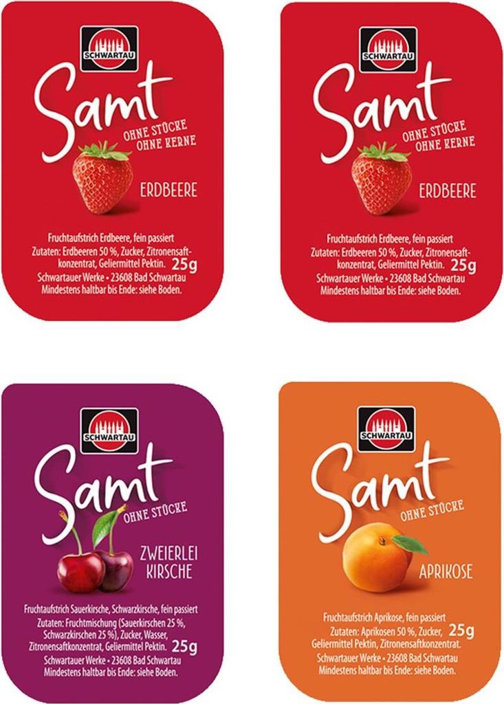 Schwartau Konfitüre Samt 3006182 25g 100St Marmeladen