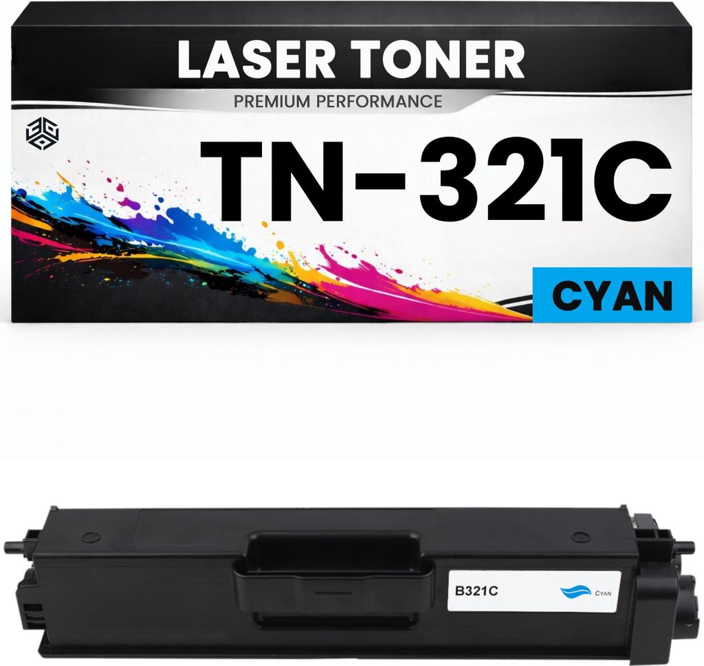 Toner TN-321C Cyan für Brother kompatibel TN321C Premium Alternative HL-L8250CDN/8350CDW/8350CDWT MFC-L8850CDW/8600CDW HL-L8350CDW