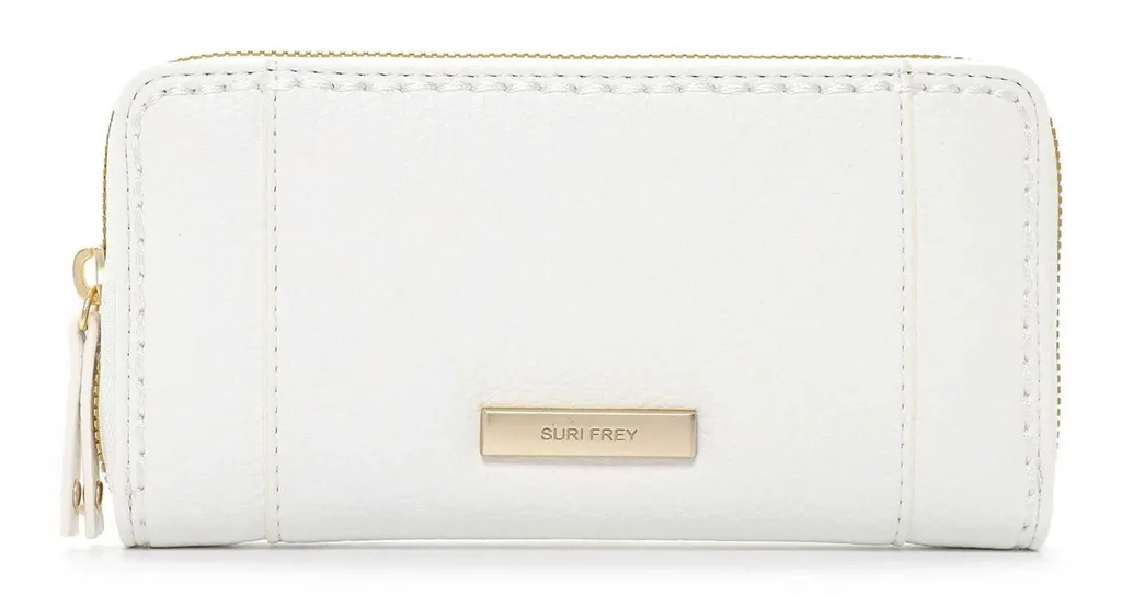 Portefeuille Ginny SURI FREY White écru - Look cuir et zip sécurisé