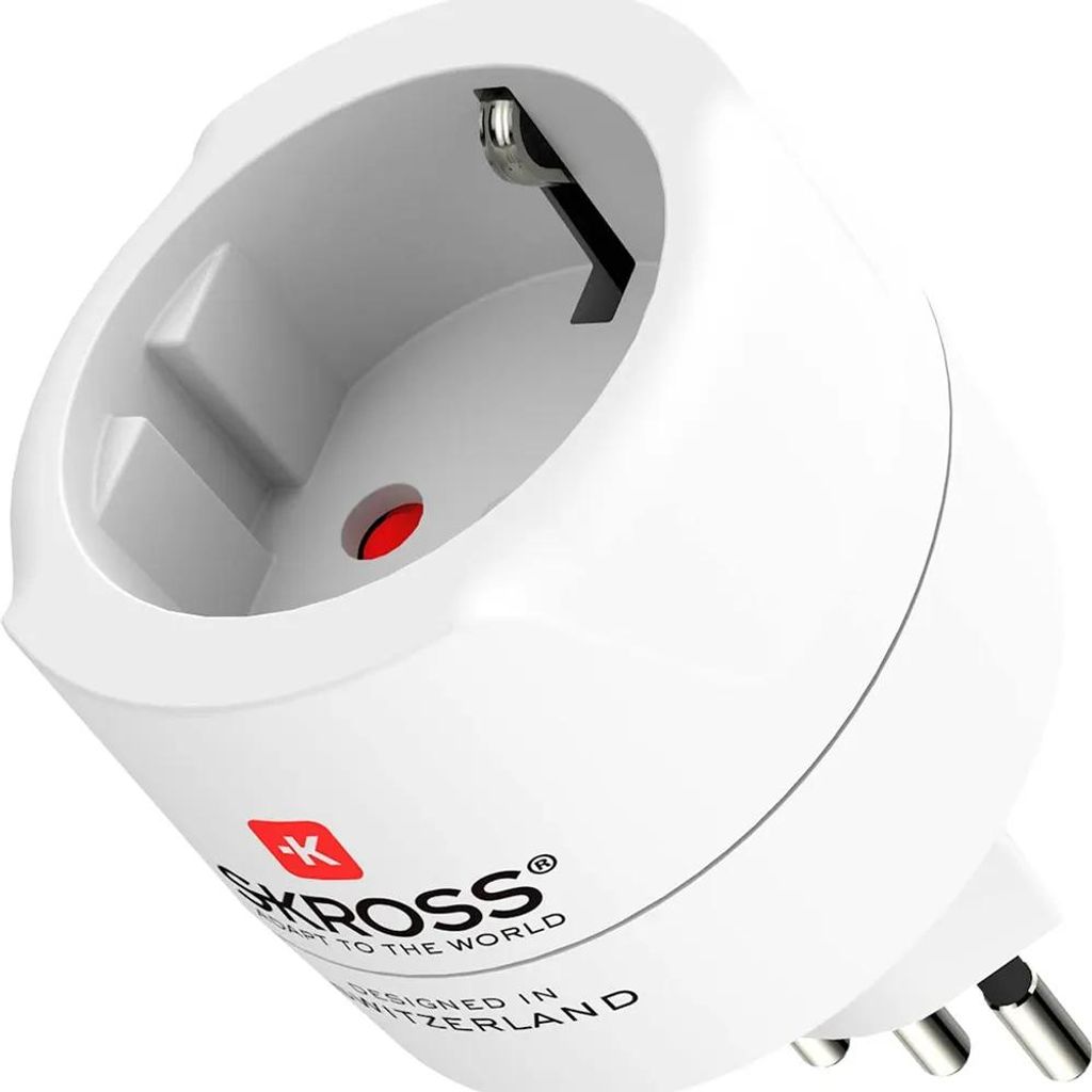 SKROSS 77297 Adapter podróżny z Europy do Szwajcarii, Włoch Zdjęcie produktu 