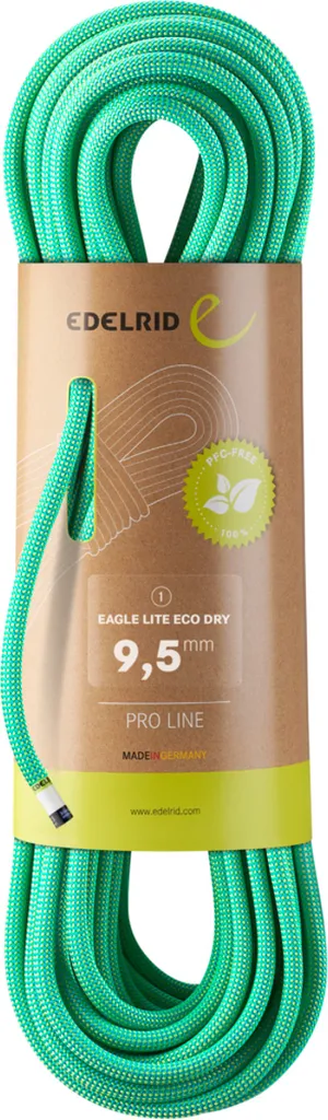 Corde pour escalade sportive Eagle Lite Eco Dry Edelrid 9.5mm - 60 M